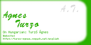 agnes turzo business card